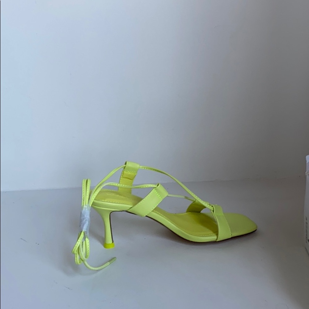 ASOS Truffle Collection green kitten heel